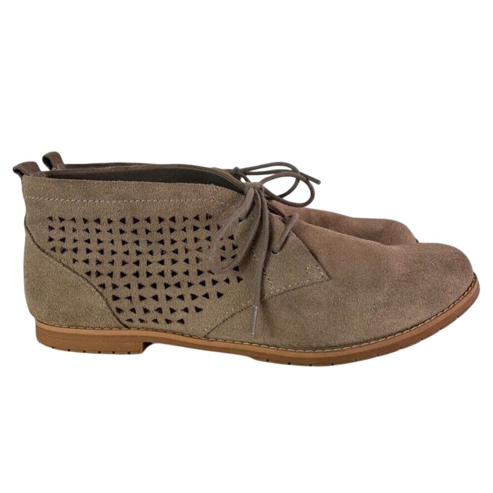 EURO SOFT By SOFFT Shoes Womens US 9.5M Tan Perforated Suede Lace Up Chukka - Picture 5 of 13
